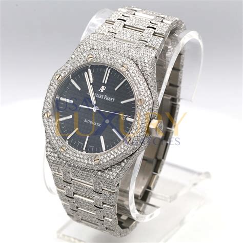 audemars piguet royal oak diamond set in steel|audemars piguet used royal oak.